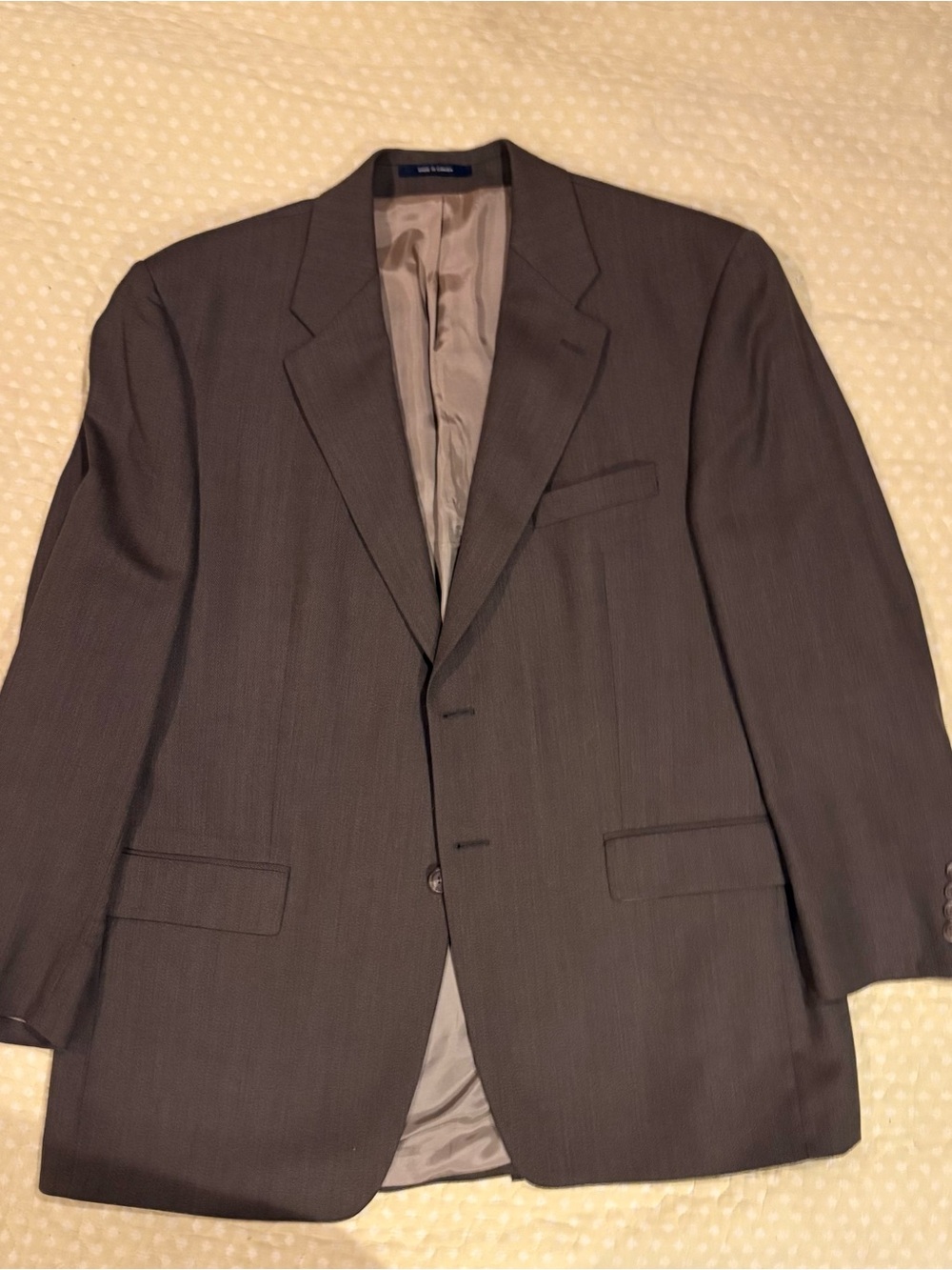 Ralph Ralph Lauren Men's Brown Wool Cashmere Blazer 44R Canada Made